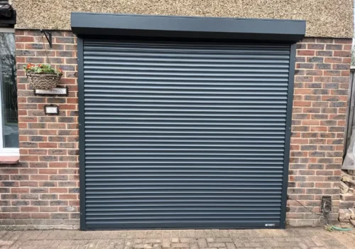 Basic Roller Garage Door in Grey