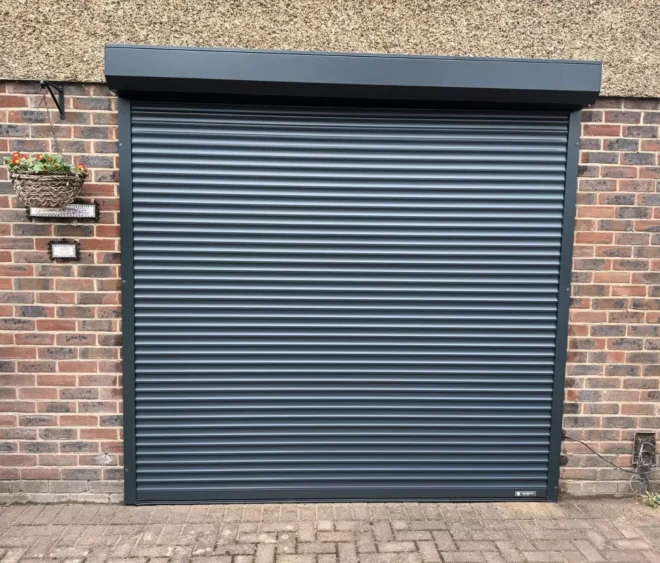 Basic Roller Garage Door in Grey