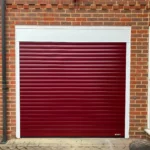 Red Roller Garage Door