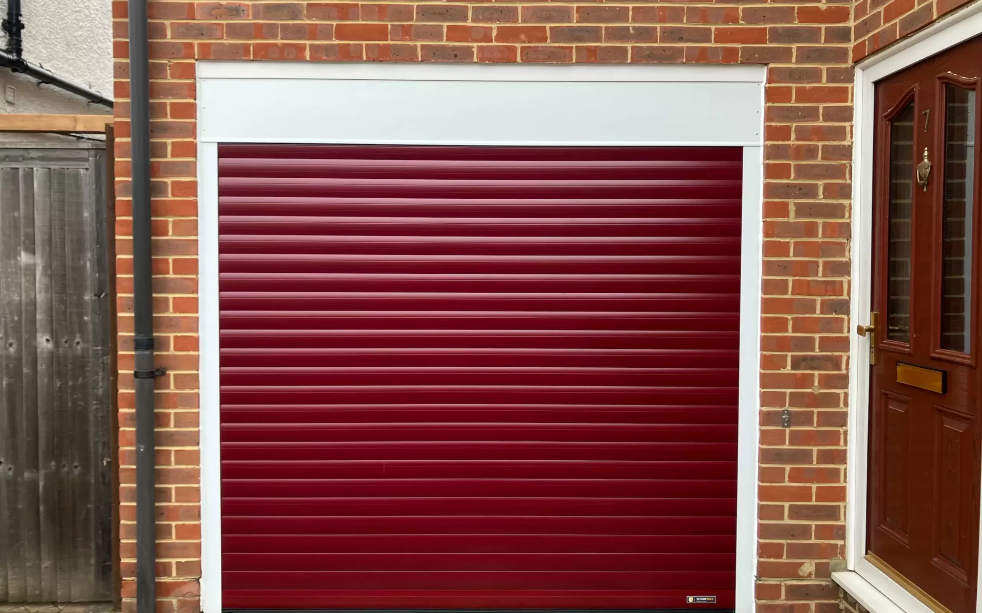 Red Roller Garage Door