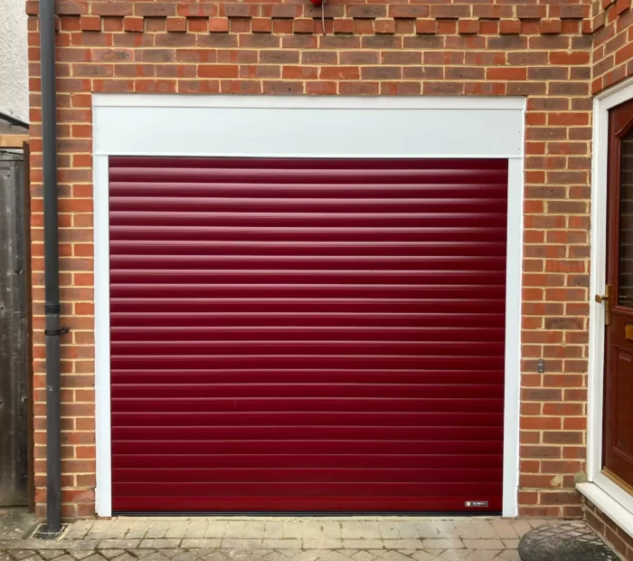 Red Roller Garage Door