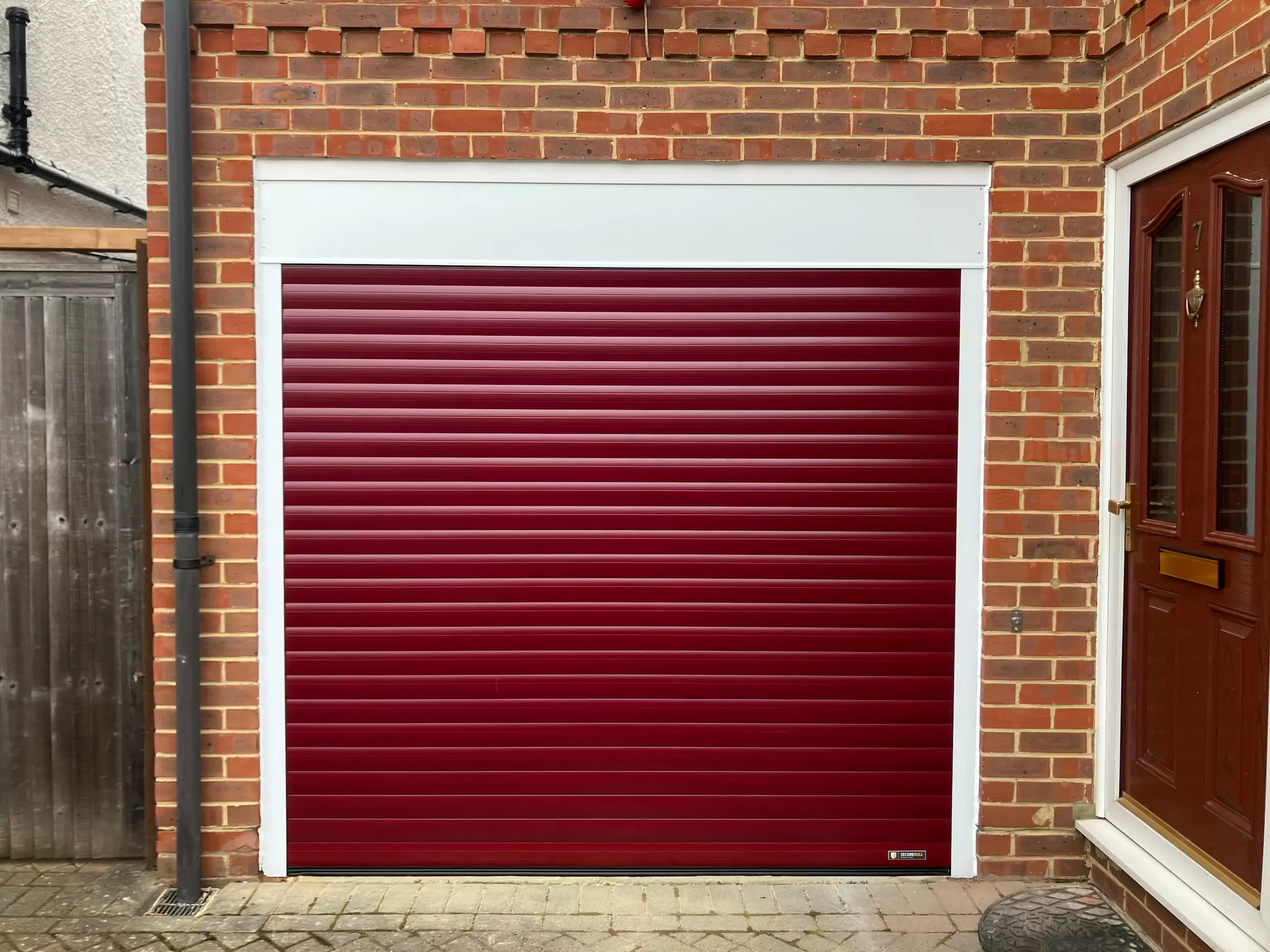 Red Roller Garage Door