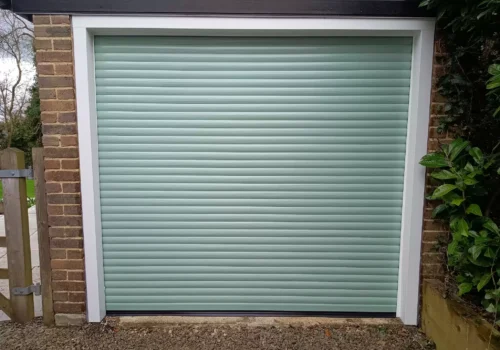 Sage Green Roller Garage Door