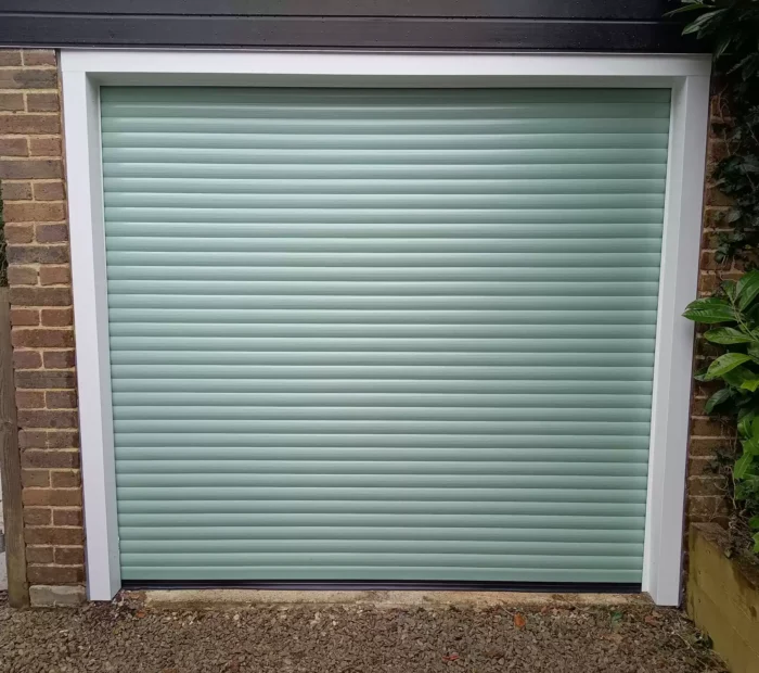 Sage Green Roller Garage Door